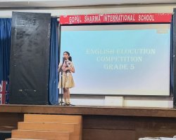 English Elocution Competition STD 5